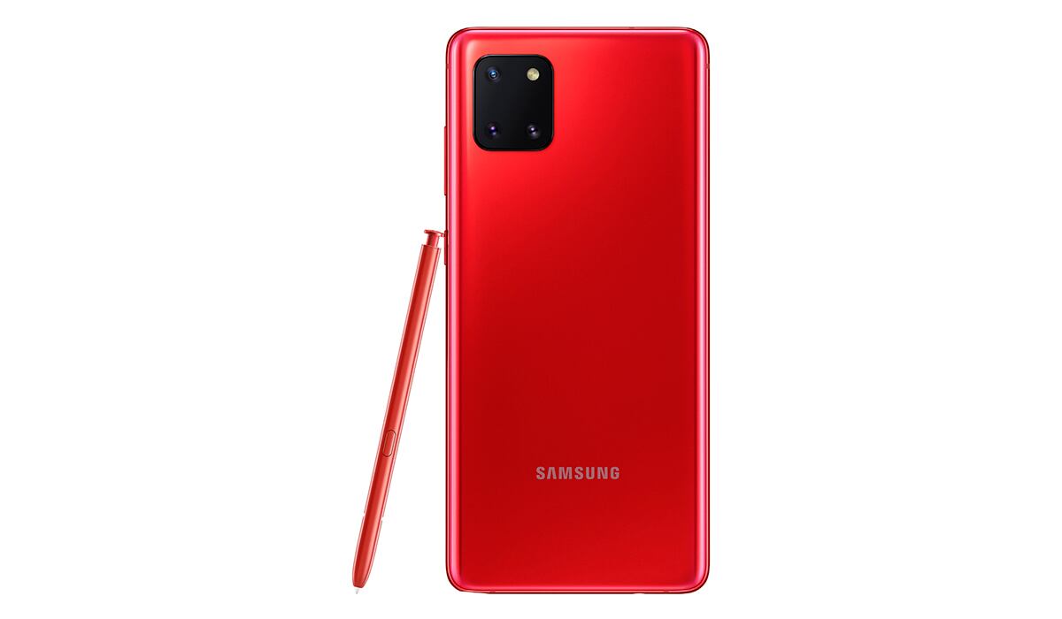 El Samsung Galaxy Note 10 Lite llega con su S Pen. (Foto: Samsung)