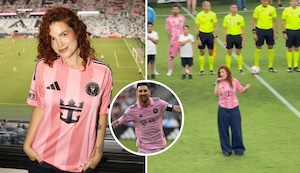 ¡Orgullo peruano! Nicole Zignago sorprende con su presentación en partido de Lionel Messi