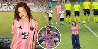 ¡Orgullo peruano! Nicole Zignago sorprende con su presentación en partido de Lionel Messi