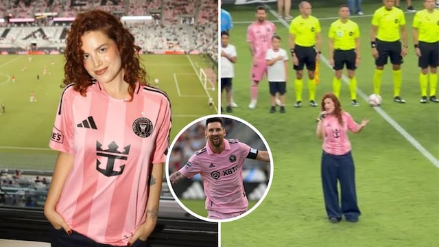 ¡Orgullo peruano! Nicole Zignago sorprende con su presentación en partido de Lionel Messi