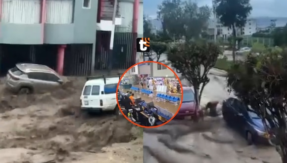 TROME - ¡Inundaciones en Arequipa! Torrenteras se desbordan y arrasan con todo tras intensas lluvias