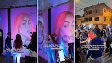 Yailin la más viral firmó mural en el Callao junto a sus fans