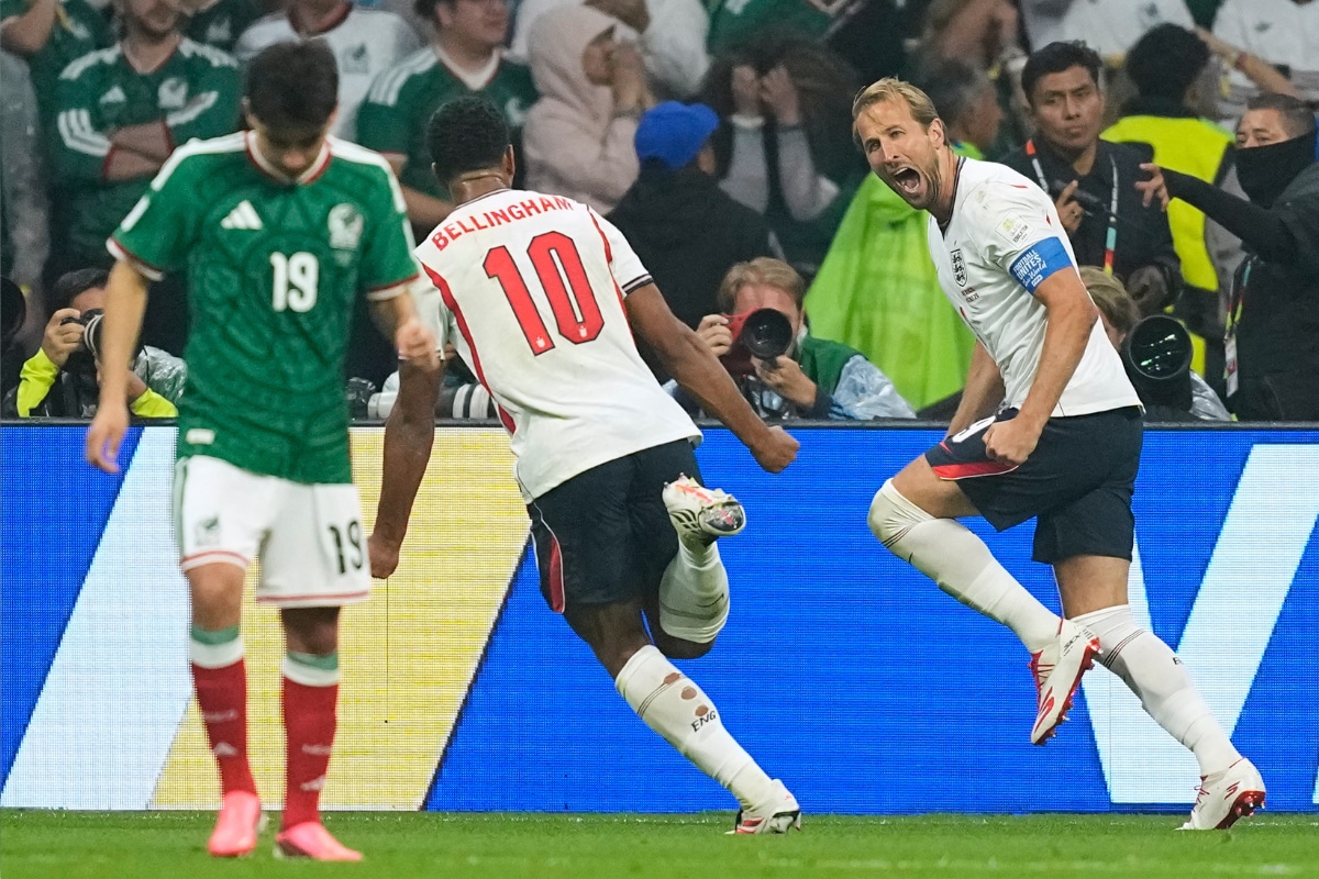 Bellingham y Kane fueron los verdugos de México (AP Photo/Natacha Pisarenko )