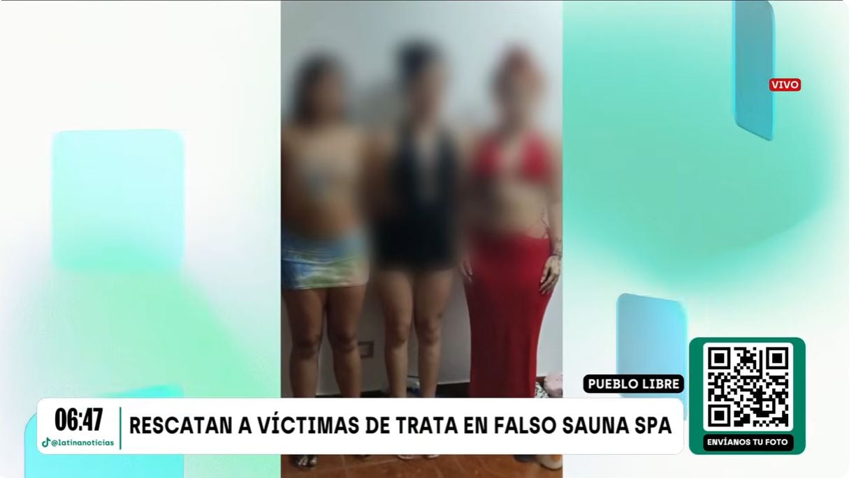 Entre las mujeres rescatadas había una menor de edad. Foto: Latina