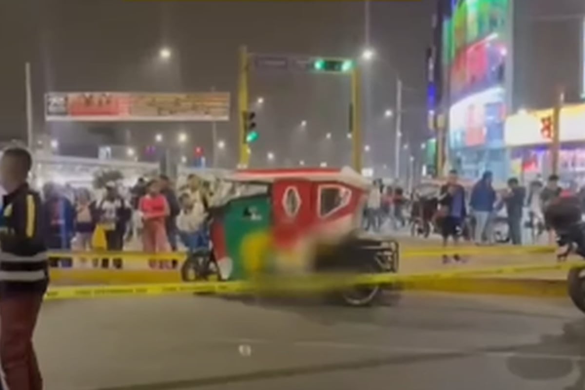 Atacan a balazos una mototaxi y un pasajero termina herido en Comas. Foto: Captura de video/Latina