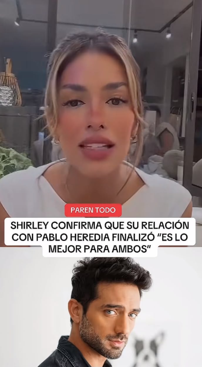 Shirley Arica explica cómo quedó su relación con Pablo Heredia.