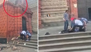 ¡Tragedia en Ayacucho! Parte de iglesia colonial se desploma y deja una mujer muerta y varios heridos