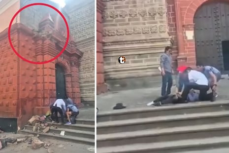 ¡Tragedia en Ayacucho! Parte de iglesia colonial se desploma y deja una mujer muerta y varios heridos
