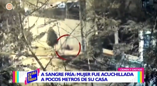 Cámaras registraron el cuerpo de la víctima.