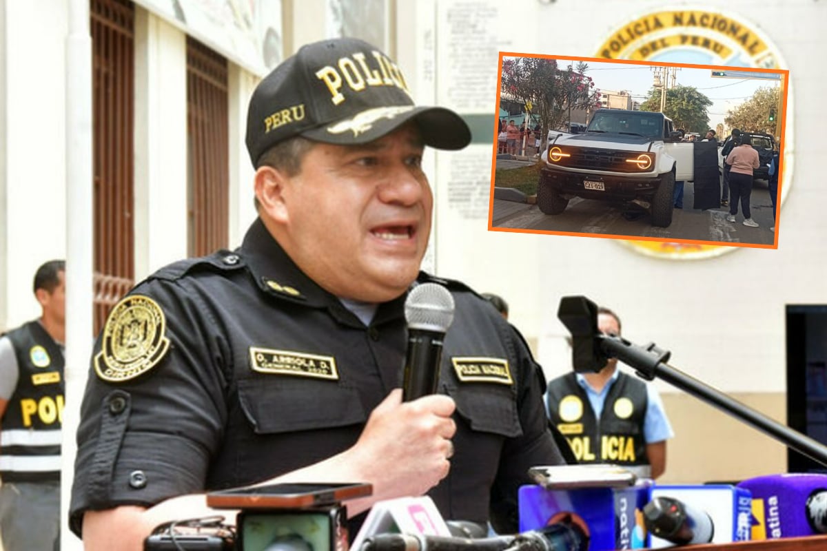 General Arriola llegó a Trujillo, tras secuestro de empresario y no respondió preguntas de la prensa
