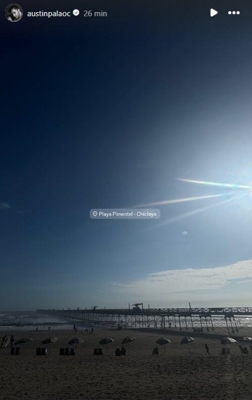 Austin Palao se encuentra en Chiclayo al igual que Vania Bludau.