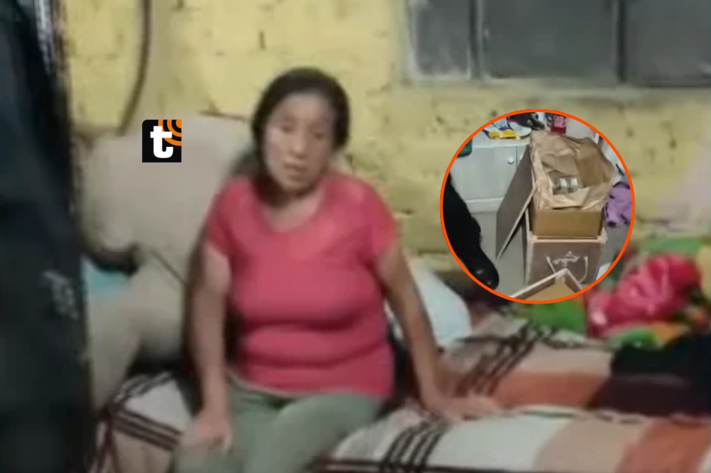 Adulta mayor de 65 años es detenida con dinamita y miles de detonadores en Trujillo.