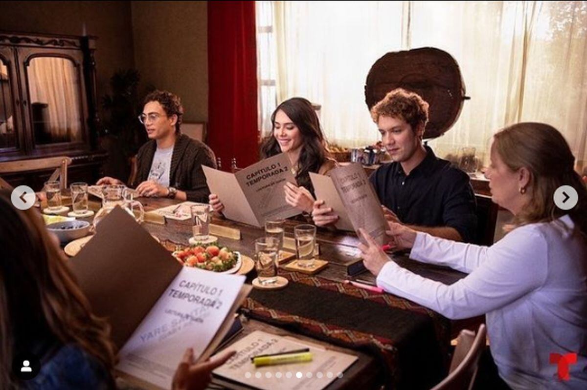 Lectura del guion de los actores de "Pasión de gavilanes 2" (Foto: Telemundo)