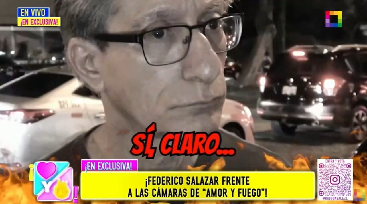 Federico Salazar revela que fue captado con su amiga porque necesitaba apoyo emocional.