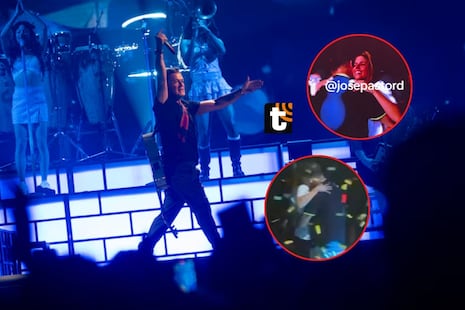 Alejandro Sanz y Stephanie Cayo habrían oficializado su relación con emotivo abrazo en pleno concierto