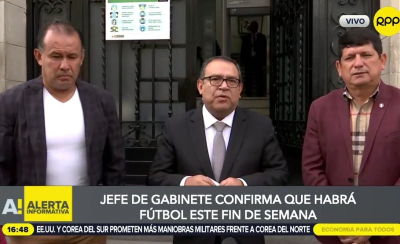 Gobierno dio garantías para que partidos de la Liga 1 se inicien el pasado fin de semana. (Foto: RPPTV)