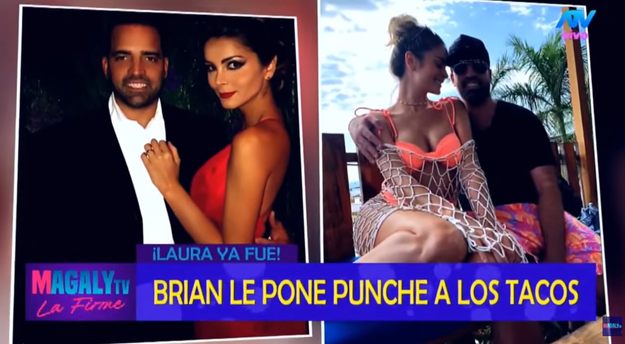 Laura Spoya y Brian Rullan cuando eran esposos.