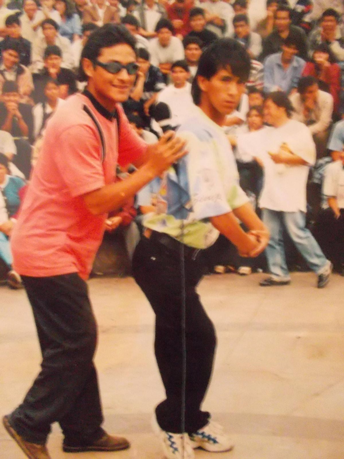 El 'Chino Risas' en sus inicios en el anfiteatro de 'Chabuca'. (Foto: Archivo personal)