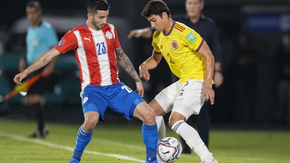 Colombia y Paraguay se ven las caras en el Estadio Metropolitano de Barranquilla por la fecha 14 de las Eliminatorias Qatar 2022. (Foto: FCF)