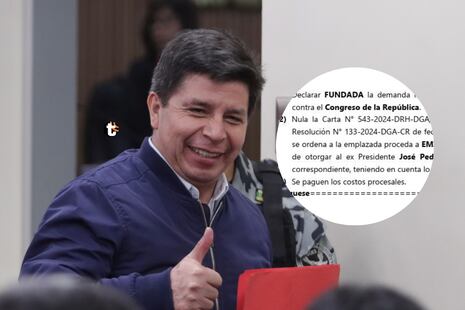 ¡Seguirá cobrando toda su vida! Poder Judicial ordena al Congreso darle pensión vitalicia a Pedro Castill...