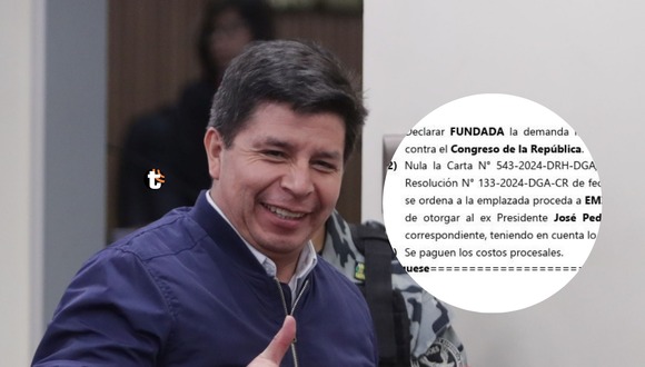 TROME | PJ ordena al Congreso otorgar pensión vitalicia a Pedro Castillo. Video: Canal N