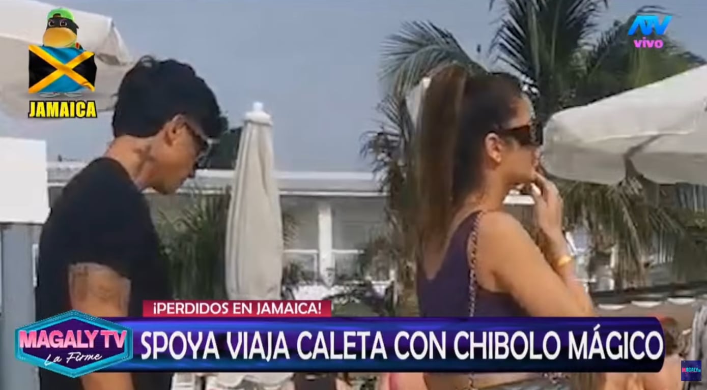 Urracos captan a Laura Spoya junto a Sebastián Gálvez en Jamaica.