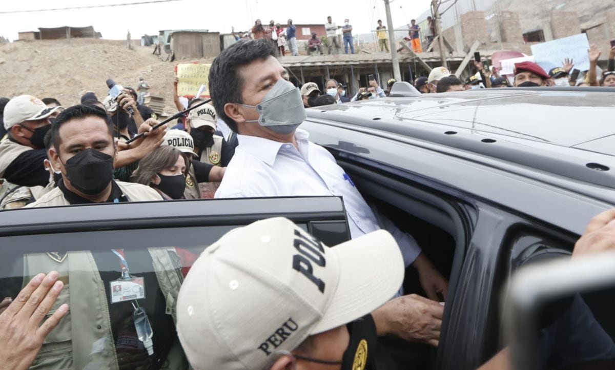 El mandatario Pedro Castillo atacó a los medios de comunicación el último lunes cuando fue consultado por sus declaraciones sobre Karelim López | Foto: Jorge Cerdan / @photo.gec