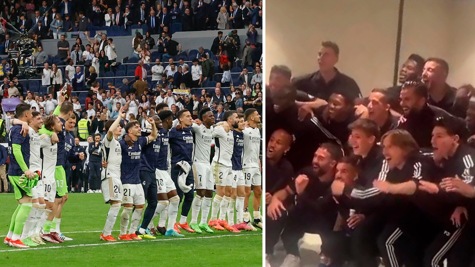 ¡Campeón! Así festejo el Real Madrid su título 36 de LaLiga de España. (Foto: difusión)