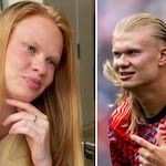 La “gemela” de Erling Haaland se vuelve viral en internet