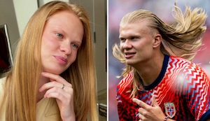 La “gemela” de Erling Haaland se vuelve viral en internet