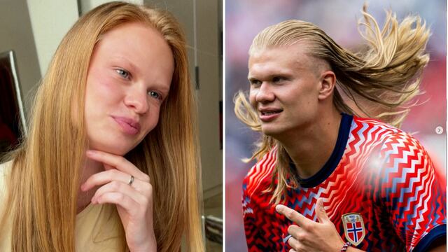 La “gemela” de Erling Haaland se vuelve viral en internet