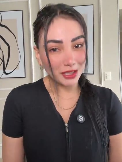 Karen Paniagua llora por críticas