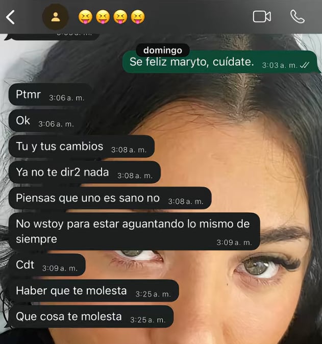 Hermana de Yahaira expone a Maryto. (Fotos: TikTok)