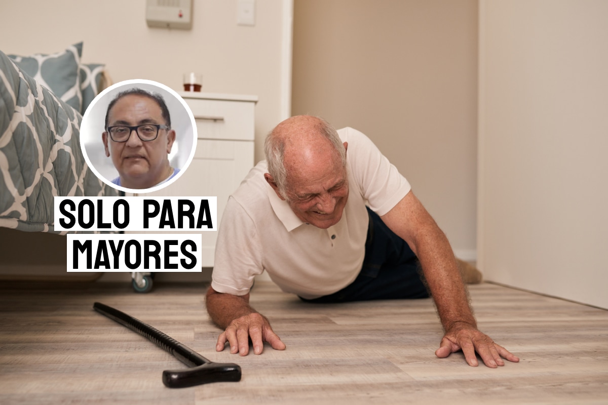 Las caídas en el adulto mayor. Foto: composición/Istock
