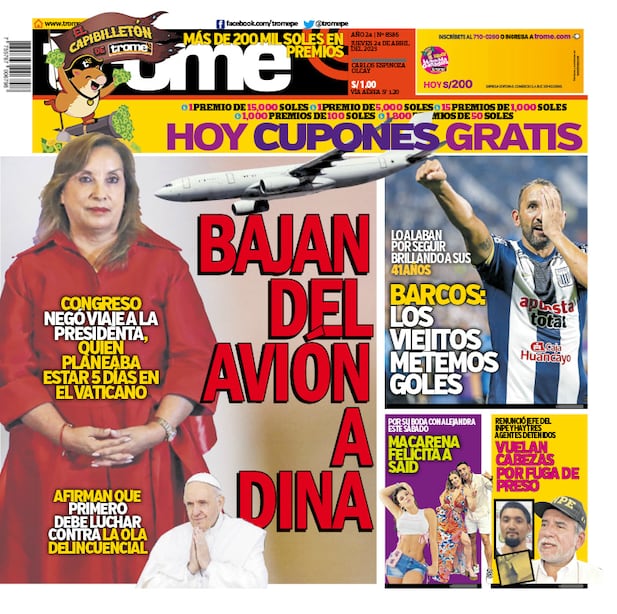 Portada del 24 de abril de 2025.