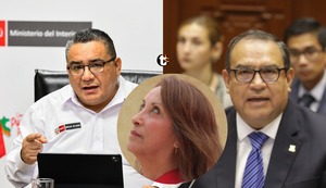 Ministro del Interior calificó de “desleal” a expremier Otárola por revelar que presidenta se operó la nariz