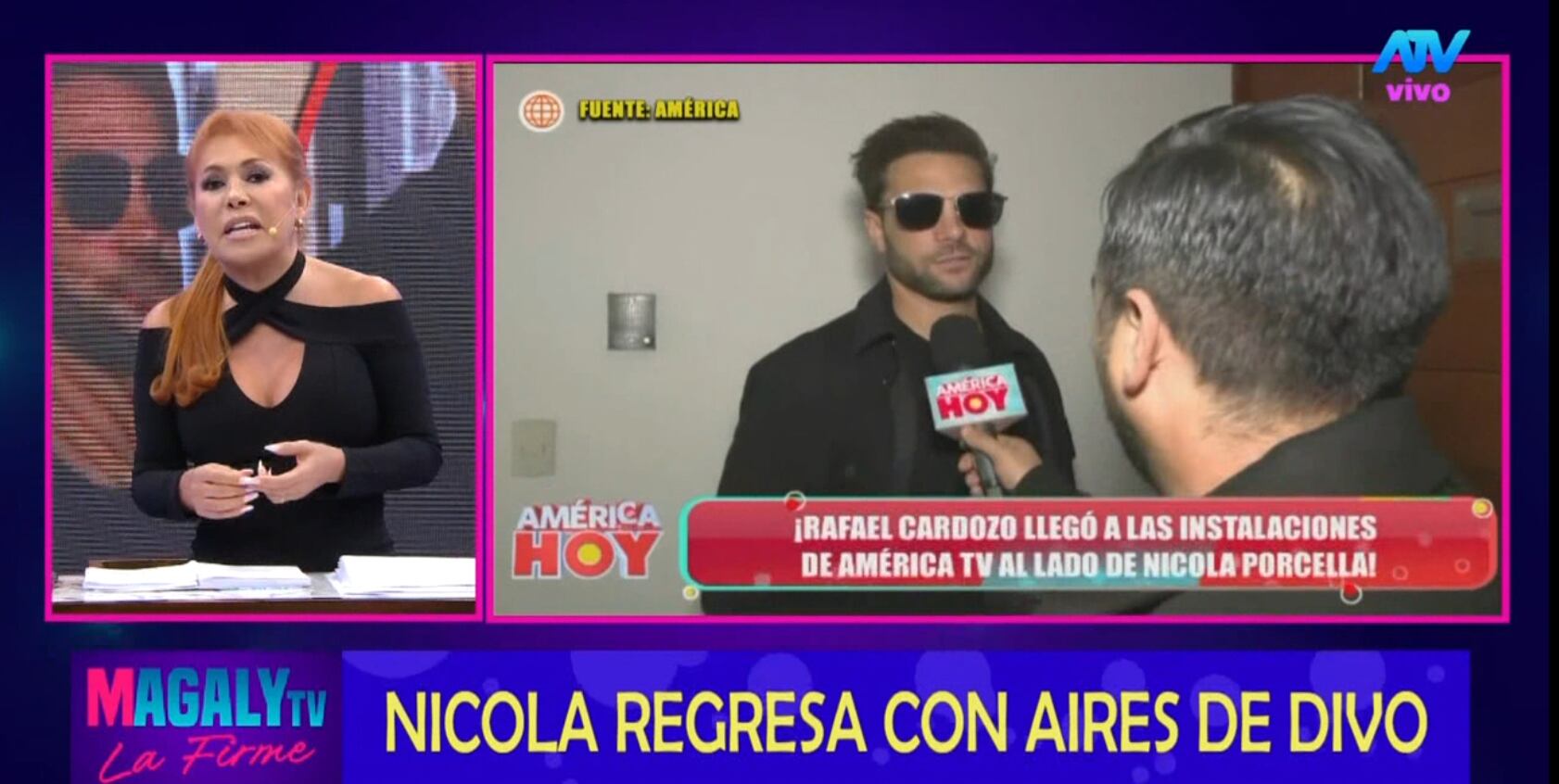 Magaly Medina cuestiona actitud de Nicola Porcella.