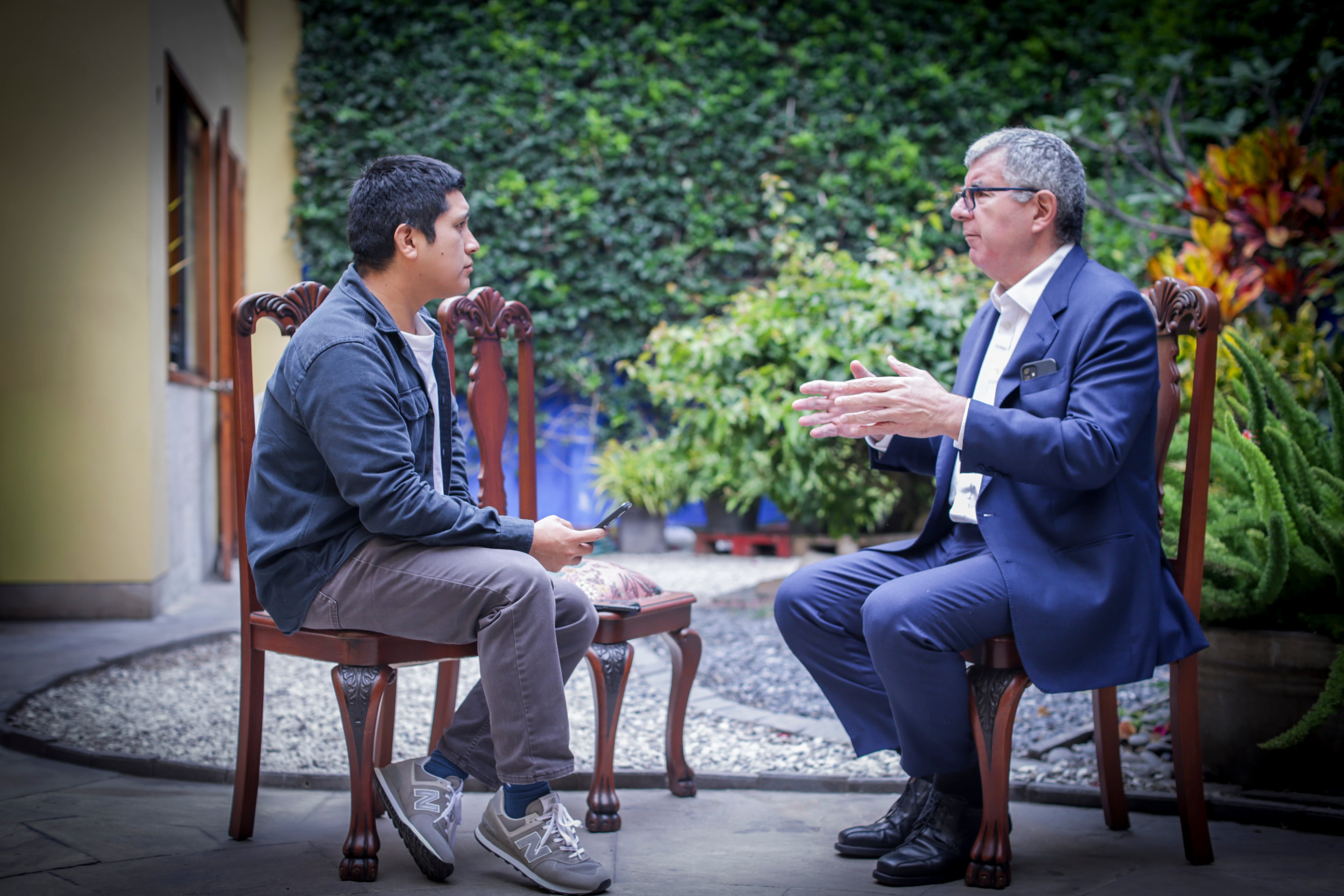 Juan Carlos Tafur asegura que Keiko ni Rafael López Aliaga no pasarán a segunda vuelta. (Foto: César Bueno)