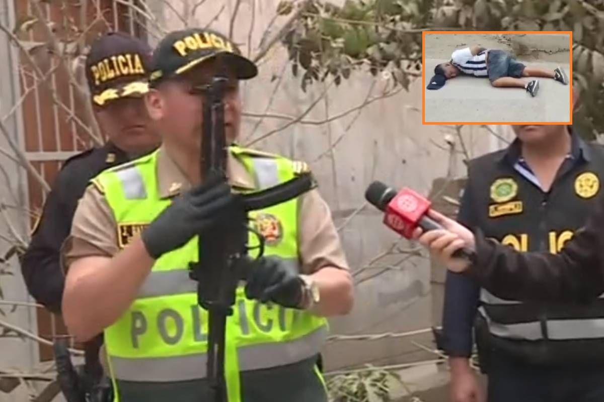 Delincuentes tenían rendida a víctima con esta arma en San Martín de Porres. (Captura Canal N)