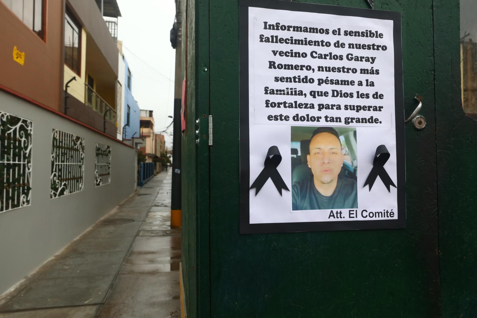 En la urbanización Carlos Cueto Fernandini de Los Olivos sus vecinos se mostraron apenados. | Foto: Gonzalo Córdova