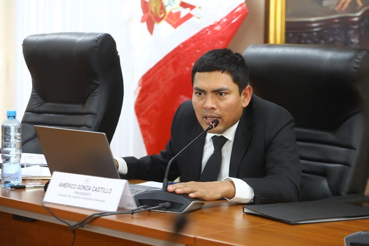Américo Gonza negó estar involucrado en el 'caso de los ascensos' en la PNP y Fuerzas Armadas. (Foto: Congreso)