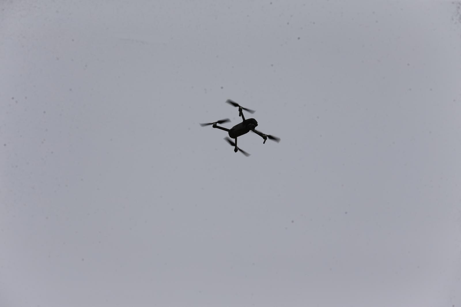 Dron captó imágenes de la diligencia. | Foto: Hugo Curotto