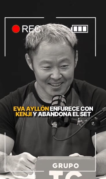 Kenji Fujimori avergonzado con Eva Ayllón por no ir nunca a un show de ella.