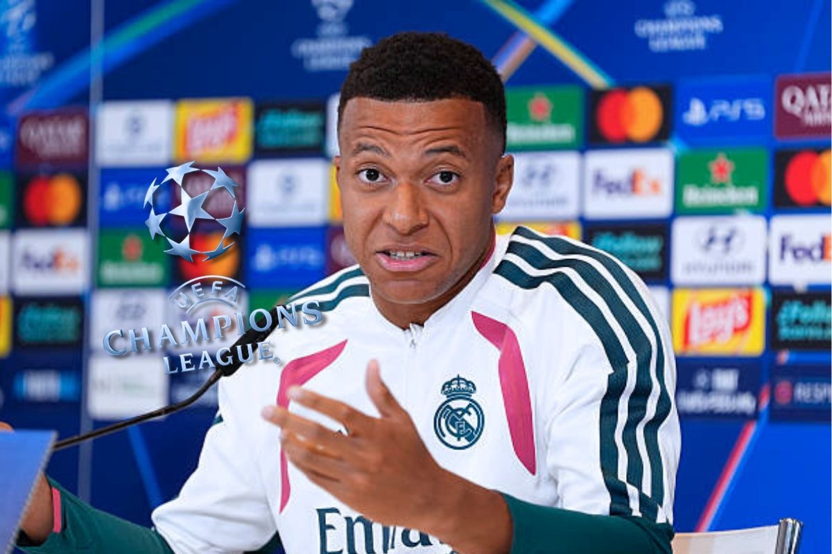 Kylian Mbappé pone levantar la 'orejona' por encima del Balón de Oro (Foto: Getty images)