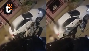 ¡Violento asalto en VMT! Cámara capta cómo pistoleros armados golpean a chofer y le roban su camioneta