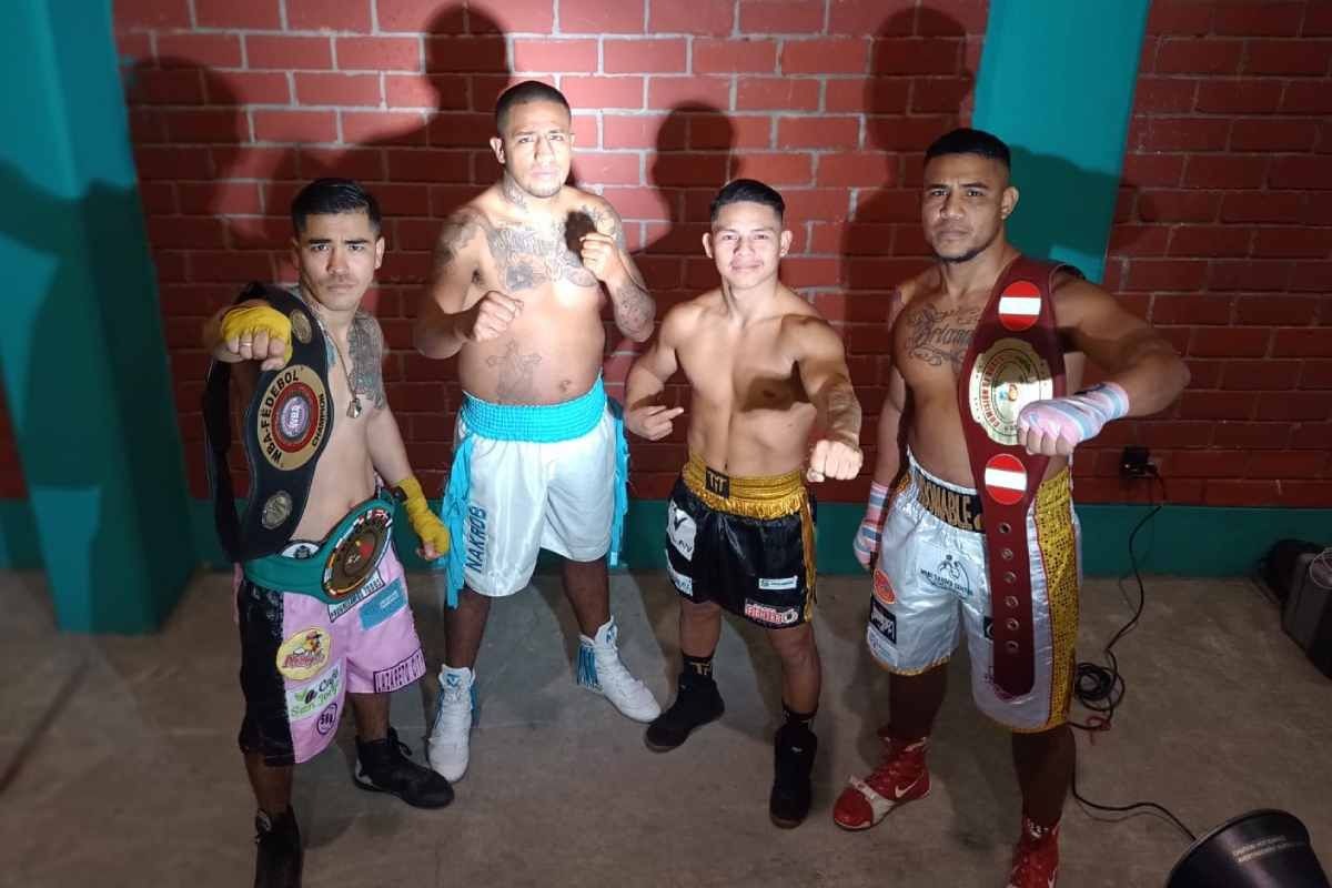 Ajito, Díaz, Tananta y Miranda en la misma velada. (Difusión)