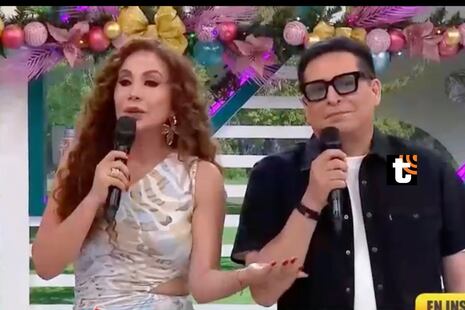 Carloncho gilea a Janet y ella le pide REVISAR su celular en vivo para darle confianza: “Mira lo que pasó...