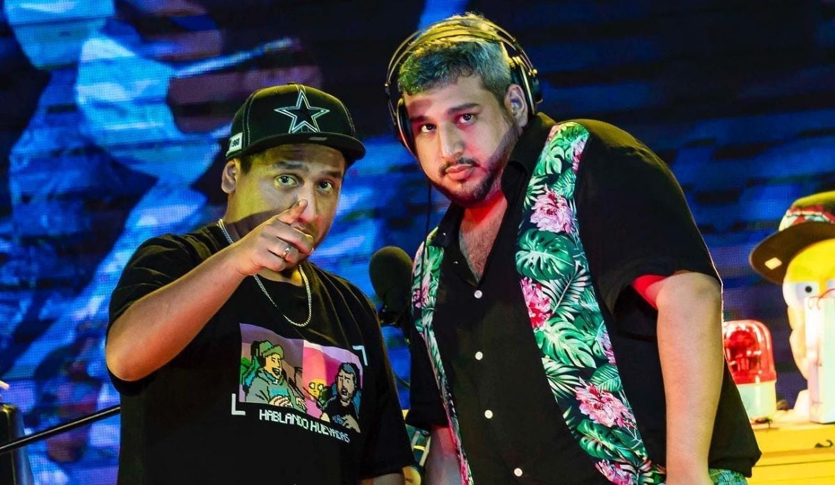 Jorge Luna y Ricardo Mendoza conducen juntos el show "Hablando Huevadas". (Foto: @jorgelunalunera)