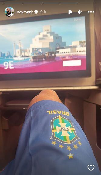 La publicación de Neymar en Instagram Stories.