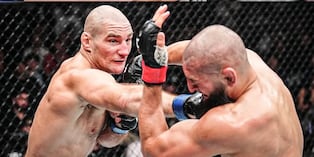 Sean Strickland contra todos los pronósticos venció a Khamzat Chimaev. (Getty Images)